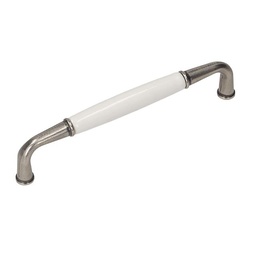 [007922] C/Handle Scandi White Ceramic UP16 128mm