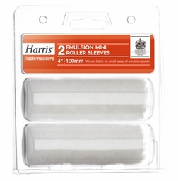 [008165] Harris Mini Emulsion Roller Sleeves 100mm  x2