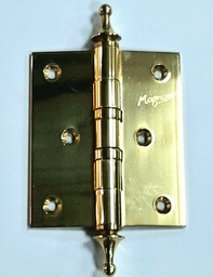 [001370] Hinge 4.0x3.0x3.0 Solid Brass