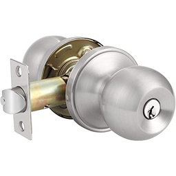 [004089] Knob Set S/Steel with Key