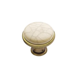 [003762] Knob Victoria Cream Porcelain GP19