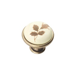[003947] Knob Victoria Yellow Flower GP19