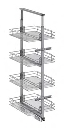 [004968] 1850-2000 400mm 6 Basket Larder S1145 Chrome
