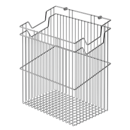 [003852] Laundry Basket 40cm S8113 Chrome