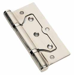 [004146] Lazy Hinge 4.0 x 2.5 S/Nickel