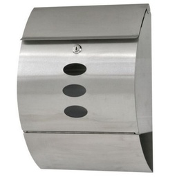 [006388] Letter Box Curve Silver w/parcel Space