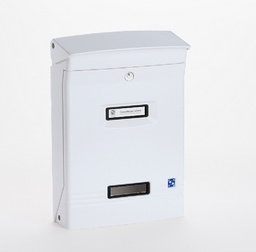 [006860] Letter Box Goiosa Metal White