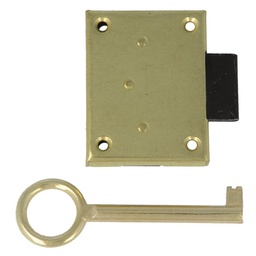 [000174] AMIG Furniture Lock 30mm Brass