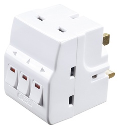 [003778] Multiplug 3 Way w/Switches