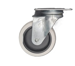 [005288] Nylon Castor Grey w/Plate - 50kg / H-95mm