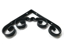 [001883] ORNAMENTAL 130 X 130MM BLACK