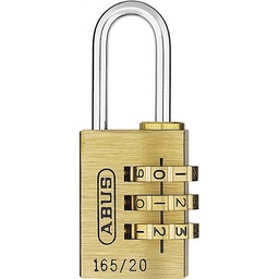 [005351] X - ABUS Padlock Brass Combination 20mm - 165/20