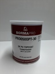 [006401] PU TopCoat Transparent 30gloss 1lt Borma