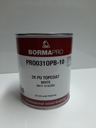 [008245] PU TopCoat White 10gloss 1kg Borma