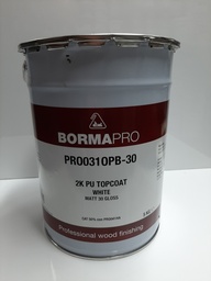 [007452] PU TopCoat White 30gloss 5kg Borma