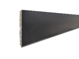 [008613] PVC Plinth Black Matt 120mm 4mt