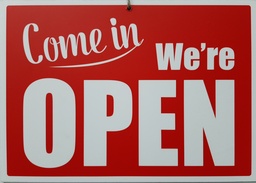 [005597] PVC Sign Open/Close
