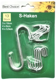 [000221] S Hook PKT 13pcs