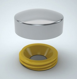 [002376] Screw Cap 16mm Matt Nickel