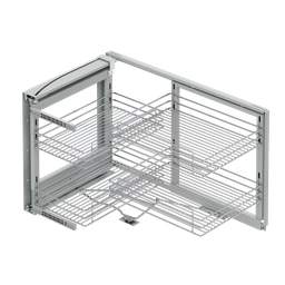 [003621] Secret Corner Mounted w/Lid 45cm R S3002 Chrome