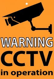 [008444] Self Adhesive Sign A5 - CCTV