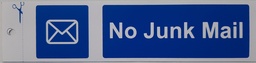 [004183] Self Adhesive Sign - No Junk Mail