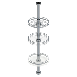 [004979] Workbench 3 Turning Basket S7041 Chrome