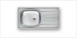 [000877] Sink 1 Bowl + Drain 760 x 435mm Satin