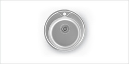 [003595] Sink 1 Bowl 480mm Decor