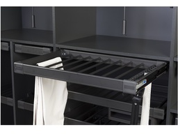 [008591] Anthracite Trouser Rack w/Tie-Belt Rack 80cm S6207 Uni