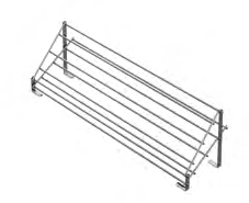 [003889] Shoe Rack 2 Shelf 60cm S6141 Chrome