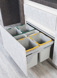 [008482] Waste Bin 400mm 16lt S2259 Grey