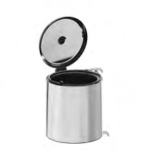 [003612] Waste Bin 400mm Cylindrical S2251 Stainless Steel