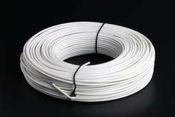 [004949] PVC Coated White Wire 3mm x 30mt