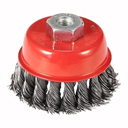 [008892] Cup Wire Brush Knotted 65mm x 14mm Shaft