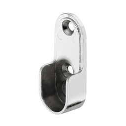 [001180] Short Support for Oval Pipe Chrome