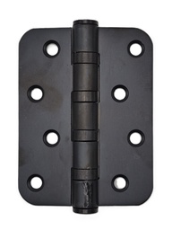 [001228] Hinge 4.0x3.0x3.0 Black Round No.3 Mudelli