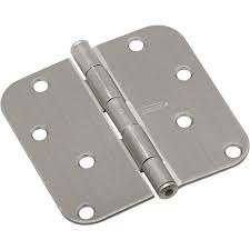 [001359] Hinge 4.0x3.0x3.0 Nickel Round No.1 Mudelli