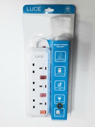 [005525] Luce Extension Socket 3 Way 3mt Cable