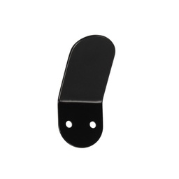 [008896] Hanger 1 Hook Plate Black WS05