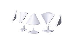 [000126] Back Splash Corners White 36x16