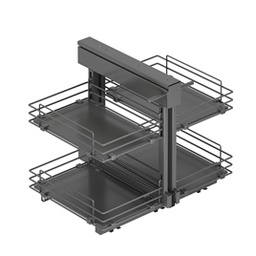 [000416] Secret Corner 45cm R S3068 Anthracite Wooden Bottom