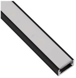 [000545] Profile for LED LINEM Black 2mt 14x6mm