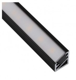[000604] Profile for LED TRI-LINE Black 2mt