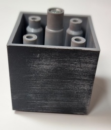 [000566] Plastic Leg Cuba Old Iron 50mm