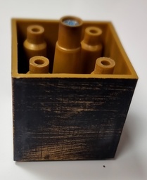 [000568] Plastic Leg Cuba Bronze 50mm