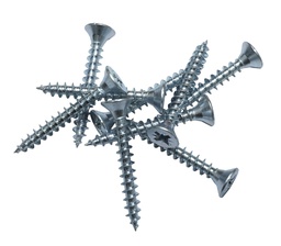 [000554] Screws 5.0 x  25 White Zinc 250