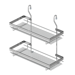 [000863] Classical Spice Set With 2 Big Shelf S4006 Chrome