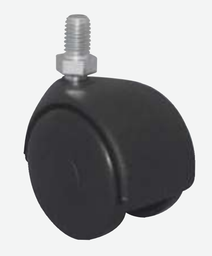 [000908] Castor Black M8x15 - 15kg / H-45mm