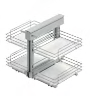 [000953] Secret Corner 55cm R S3172 Grey Wooden Bottom